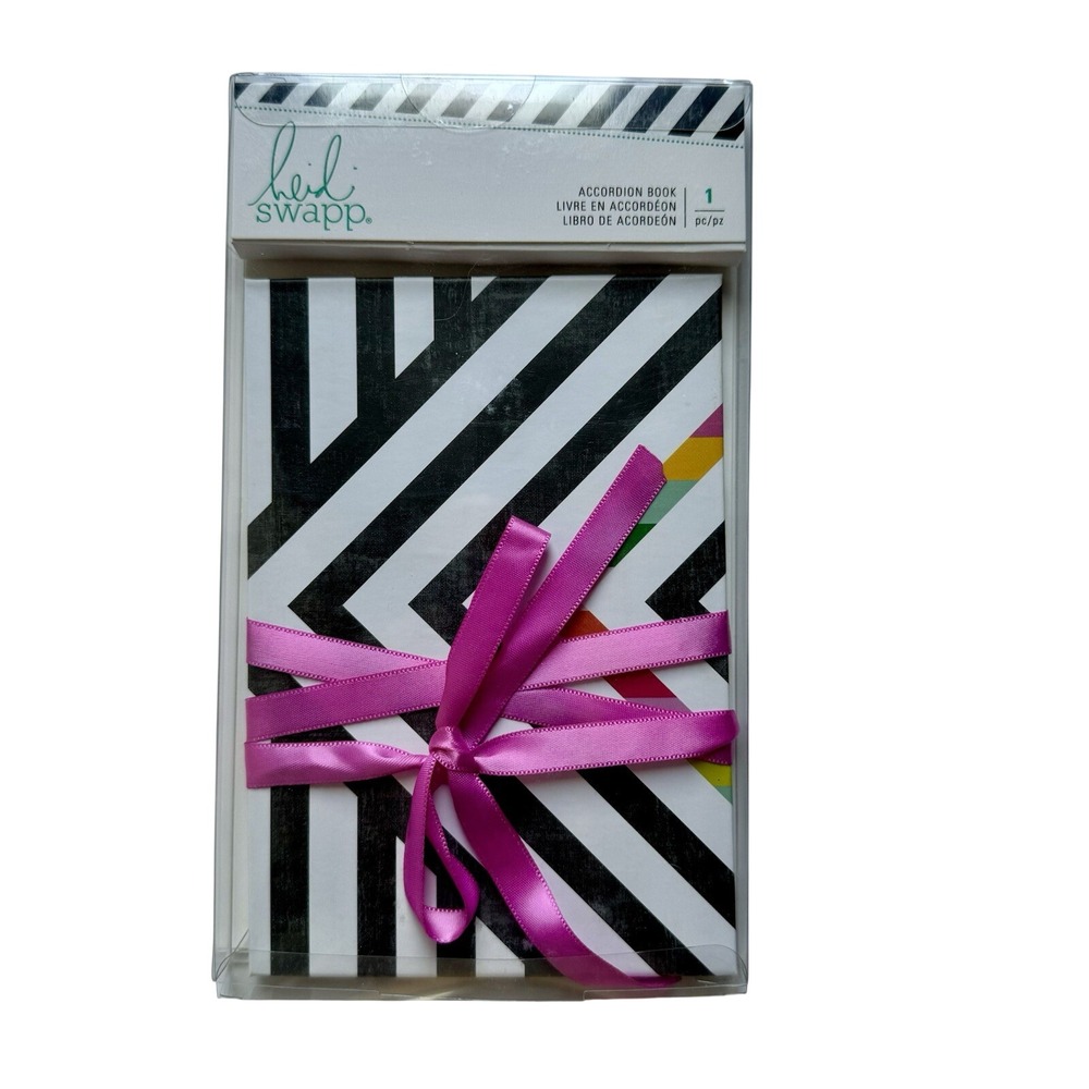 Scrapbooking Book Heidi Swapp Color Fresh Accordion Book-W/8 Pages NWT‎